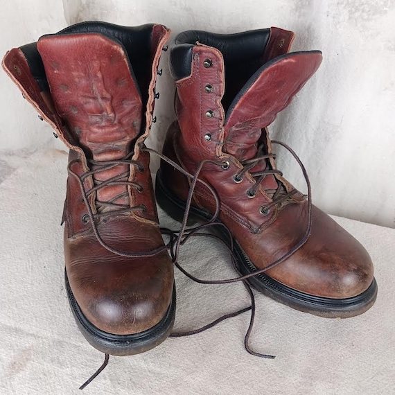Red Wing Leather Work Boots Union Made in the USA Men's Size 9 - Etsy