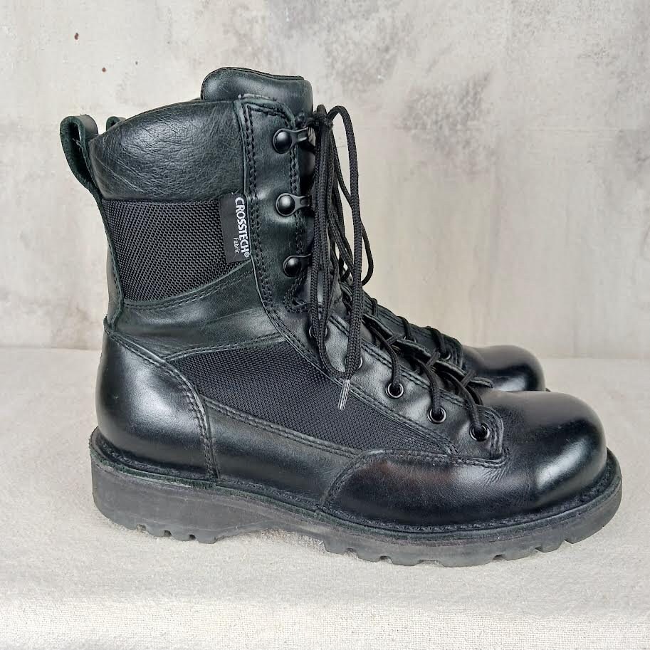 Danner Black Leather Combat Boots - Men display picture 3
