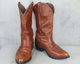 VTG 80s Red Wing Cowboy‎ Boots 2892 Men\'s 8D Brown Leather Goodyear Welt Western VTG 80s Red Wing Cowboy Boots 2892 Men main image 3