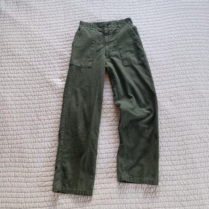 Vintage U.S. Army Pants 1968 OG 107 Cotton Sateen Size Small