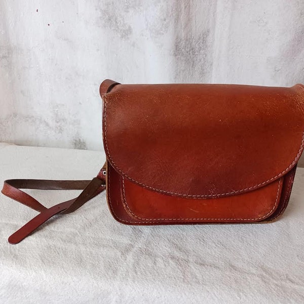 70s Leather Purse - Etsy