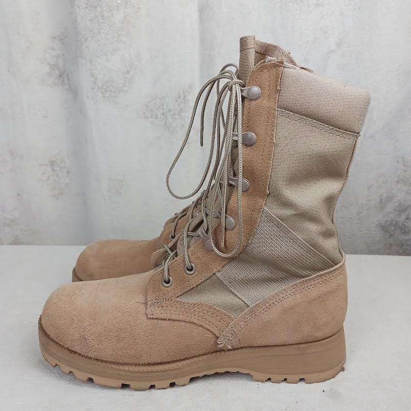 Military Style Combat Boots Work‎ Hiking Boots Suede Leather Men Army Military Tactical Work Boots Desert Leather Combat  main image 4