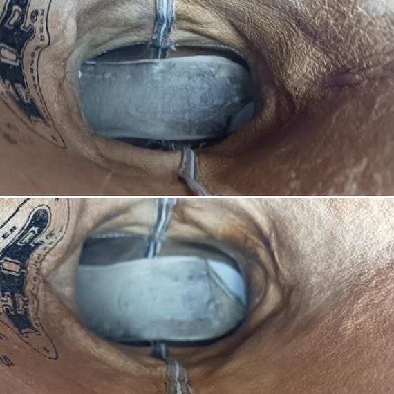 Leather Patchwork Cowboy Boots: Anderson Bean Squ… - image 9