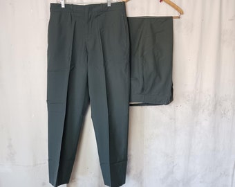 AS IS 1990s Giorgio Armani Wool Pants, Size 36 | 90s Vintage Brown