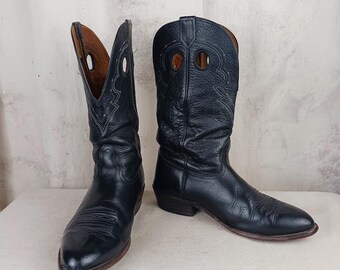 Vintage Justin Shark Skin Cowboy Boots - Men display picture 3