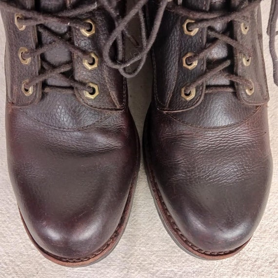 Vintage Brown Leather Chippewa Work Boots Made In… - image 6