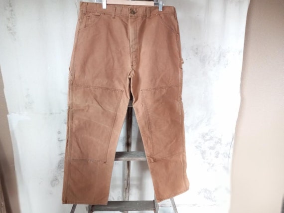 Vintage Double Knee Double Front Duck Canvas Pant… - image 1