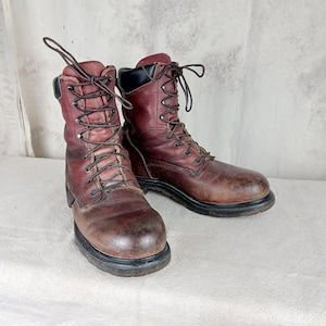 Red Wing Leather Work Boots Union Made in the USA Men&#39;s Size 9