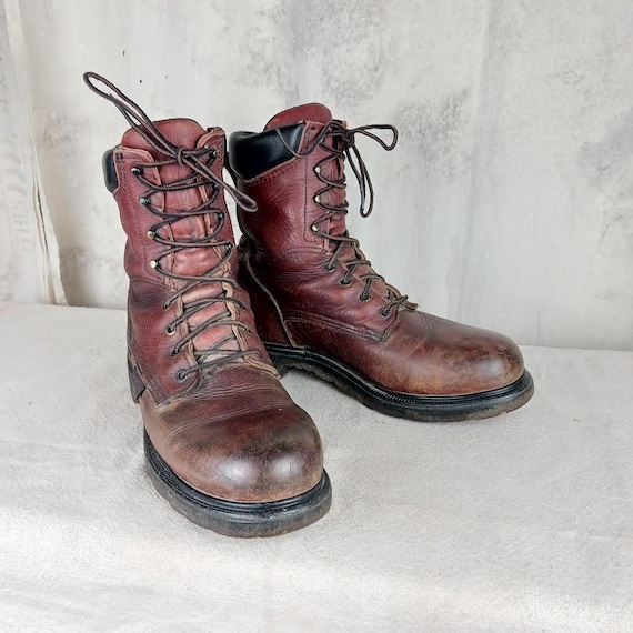 Red Wing Leather Work Boots Union Made in the USA Men's Size 9 - Etsy
