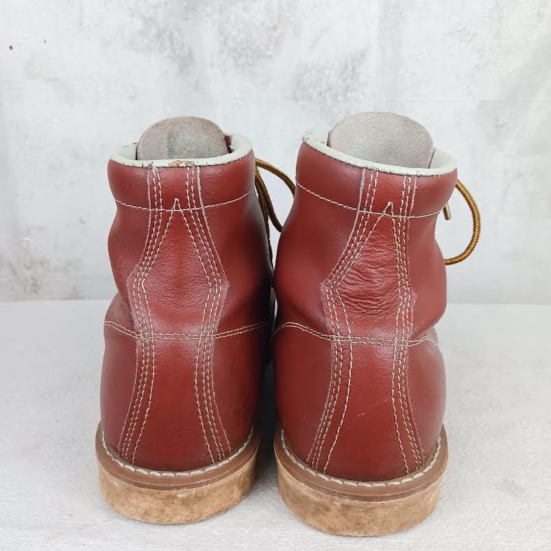 Vintage Leather Sears Moc Toe Work Boots Men's Size 9 1/2 - Etsy