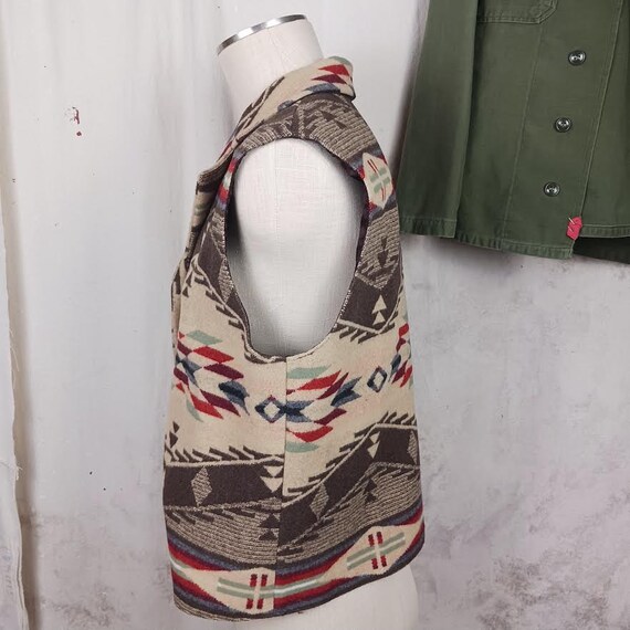 Vintage Pendleton 100% Wool Vest Made in the USA … - image 3