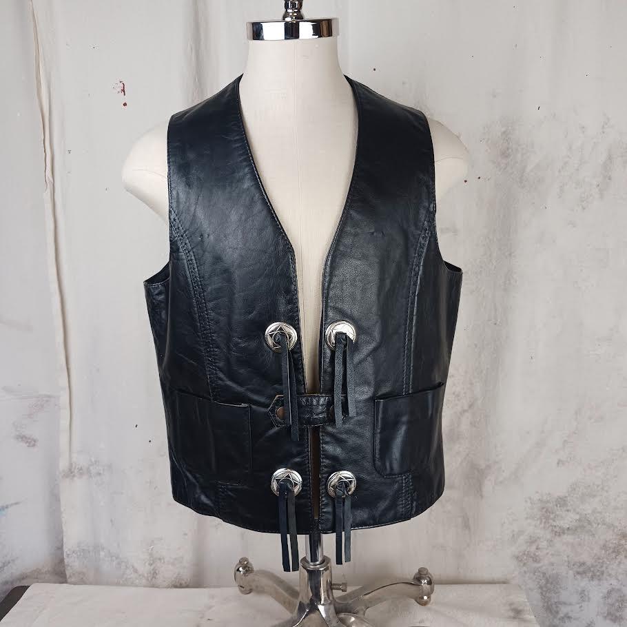 ジャケット・アウター leather fur studs concho knit vest il_fullxfull.4201947336_r6c0.jpg