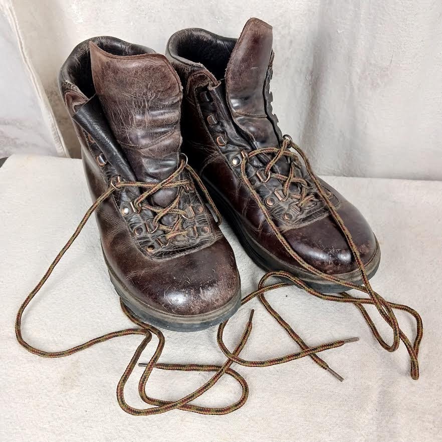 Bottes De Randonnée Raichle Vintage Pour Femme – Taille 8 (41) – Fabriqué En Suisse – Occasion