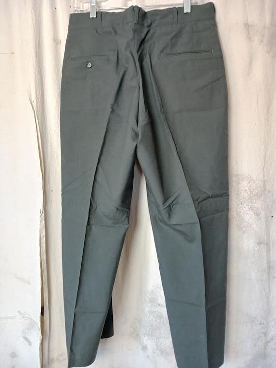 US Military Wool Blend Pants 1968 Men's Size Medi… - image 3
