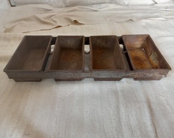 Vintage 4-LOAF Industrial Loaf Pan EKCO