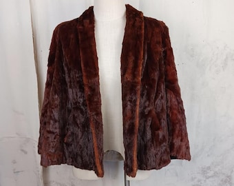 Vintage Fur Shawl Mid Century Los Angeles Women's Size Medium