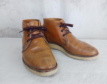 Vintage Leather Chippewa Chukka Boots Made In The USA Women's 8 1/2 Men's 7