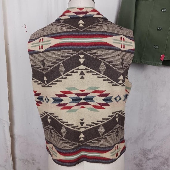 Vintage Pendleton 100% Wool Vest Made in the USA … - image 2