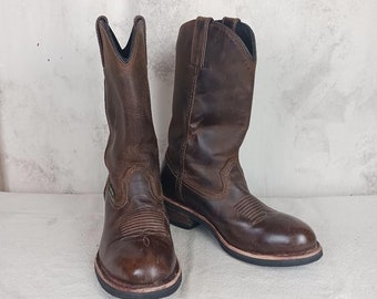 Black Leather Weinbrenner Firefighter Motorcycle Work Boot  display picture 1