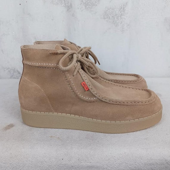 Levi\'s‎ Men\'s Suede Chukka Boots Tan/Beige Moc Toe Lace Up Size 8 US / 41 EU Levi main image 3
