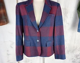 Vintage Pendleton Wool Jacket Blazer Women's Size Medium