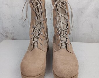 ⚡ Men Bright Light Brown Combat Suede Leather Lightweight Military Desert Boot Amazon.com: McRae Mens Desert Tan Suede/Nylon Military  main image 4