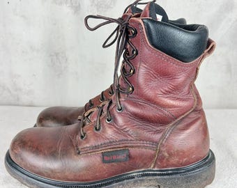 Red Wing Leather Work Boots Union Made in the USA Men's Size 9 - Etsy