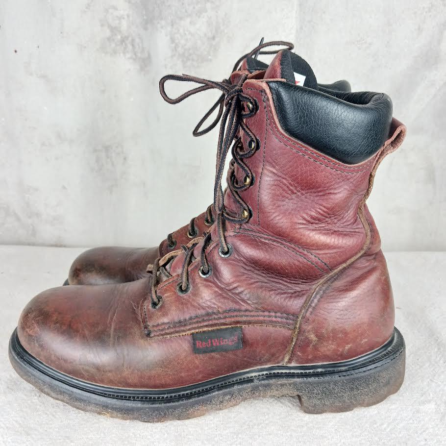 Red Wing Leather Work Boots Union Made in the USA Men's Size 9 - Etsy