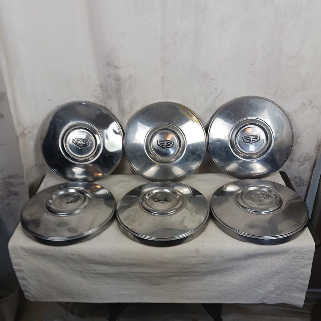 Vintage Ford Dog Dish Metal Hub Caps Set of 6 - Etsy