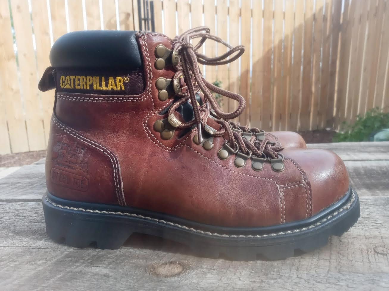 caterpillar boots size 2