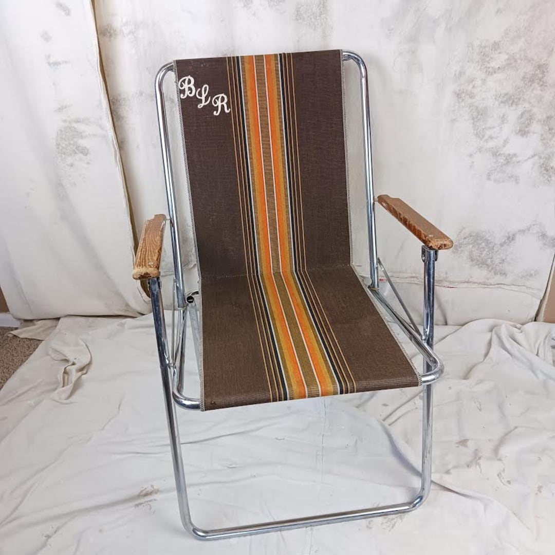 Vintage Zip Dee Folding Chair Etsy