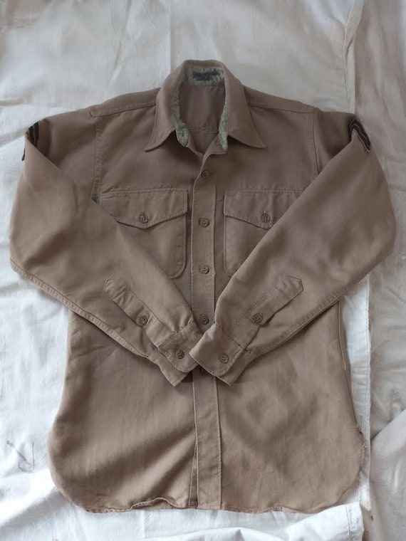 Vintage Military Wool Shirt 50