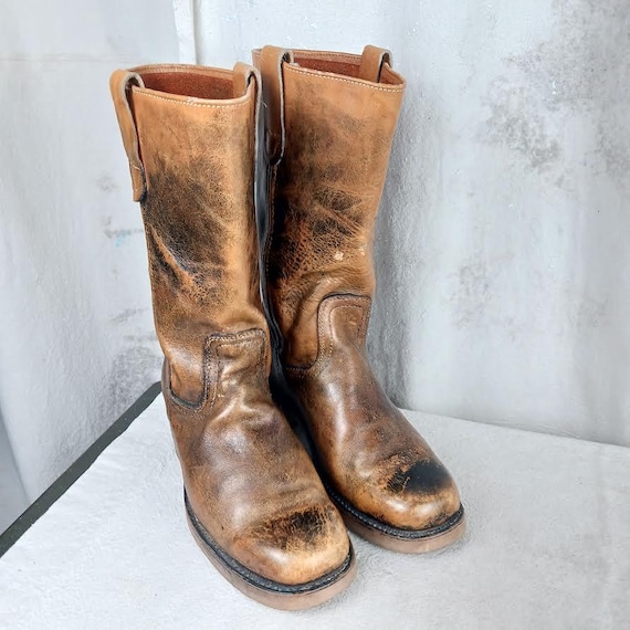 Vintage Leather Landis Campus Boots Made in the USA Men's Size 8