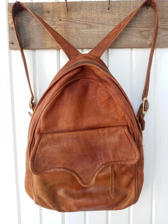 60's Leather Backpack