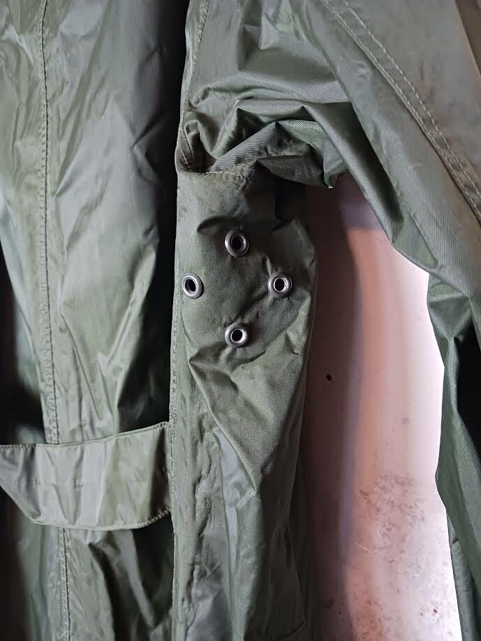 Vintage US Army Raincoat Nylon Rubber Men's Size Small - Etsy