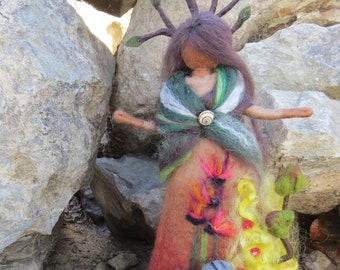Woodland fairies/Pixies felted from Wool, Waldorf, wool doll price per pc