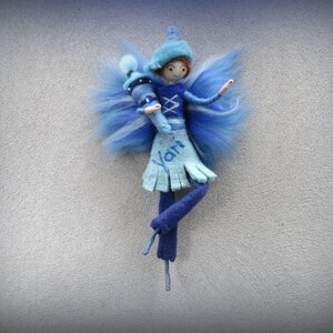 Birthday fariy, needle felted waldorf doll wool