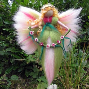 JOLINA,  Needle Felted Wool fairy, Nature fairy, Waldorf inspired fairy doll