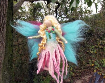 YAARI - nature fairy  Needle and Wet Felted Wool fairy, Nature fairy, Waldorf inspired fairy doll