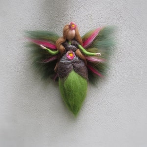 Silvia Fairy needle felted and waldorf inspried image 1