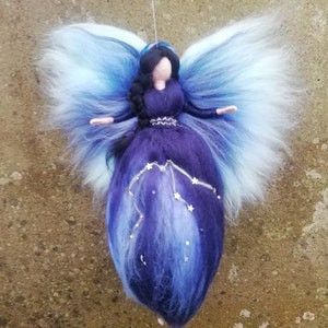 Star Sign Fairy needle felted and waldorf inspried all available, aquarius pictured