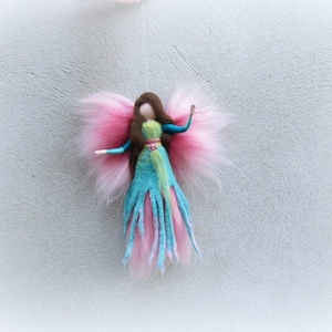 Amalia, waldorf inspired needle felted angel