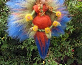 BAERBL, needle felted autumn fairy, waldorf