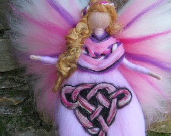 Celtic Fairy Merle, Fairy, waldorf inspired, needle felted