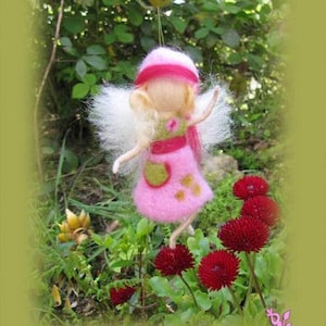 Little Fairy LOLLO, needle felted doll
