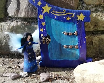 Fairy Door, personalized options, stargazers fairy door, Fairy door for shelf, inside, outside, fairy door tree,