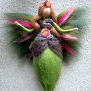 Silvia Fairy needle felted and waldorf inspried image 3