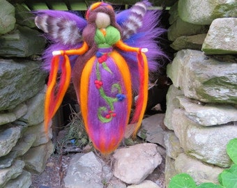 Neelde felted fairy, waldorf inspired, CORA