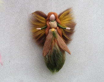 Forest Fairy waldorf inspried wool doll