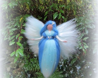 Winter Fairy needle felted waldorf inspired, angel